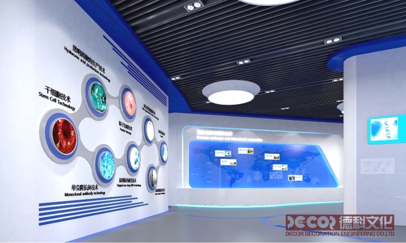 展館展廳設計中如何利用建筑形式和空間分區來展示不同主題？